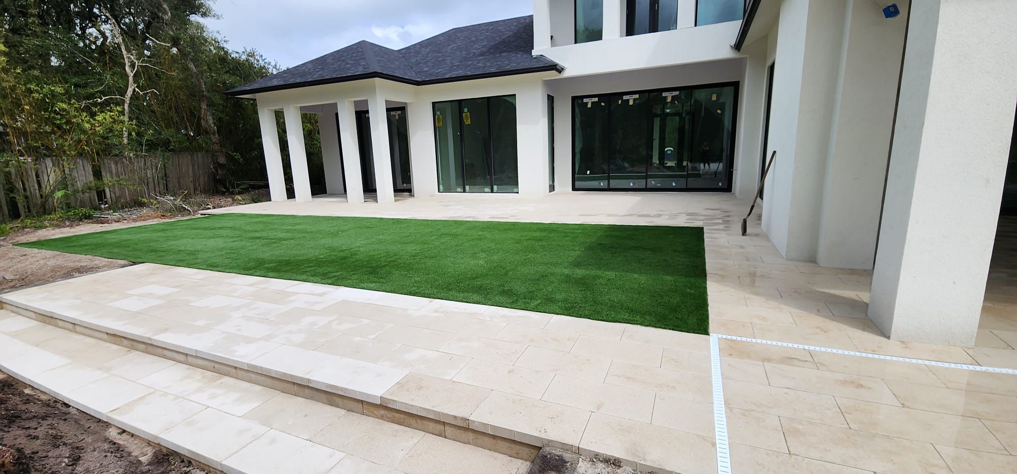 Patio base preparation