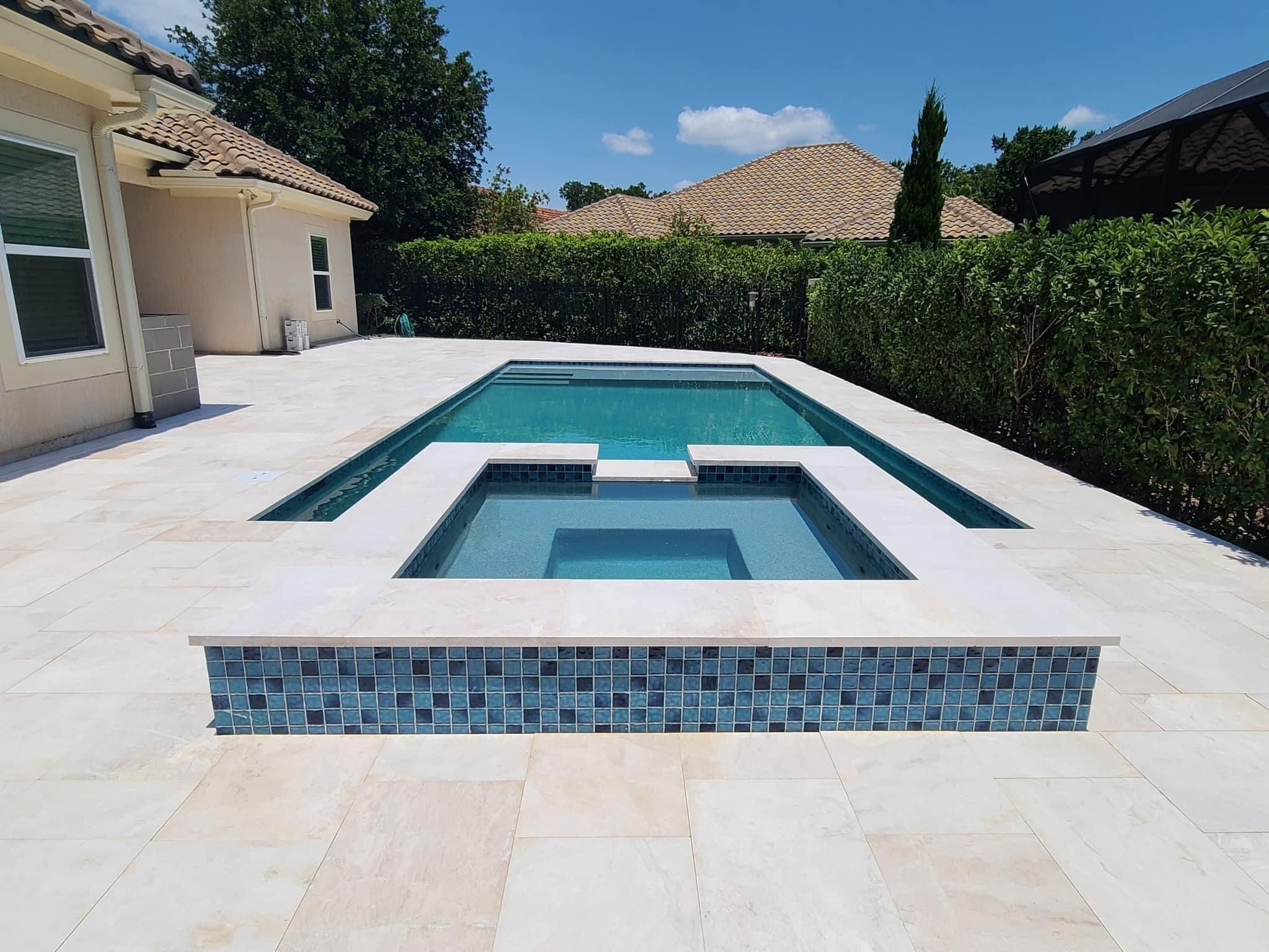 Professional pool deck paver work in Fleming Island