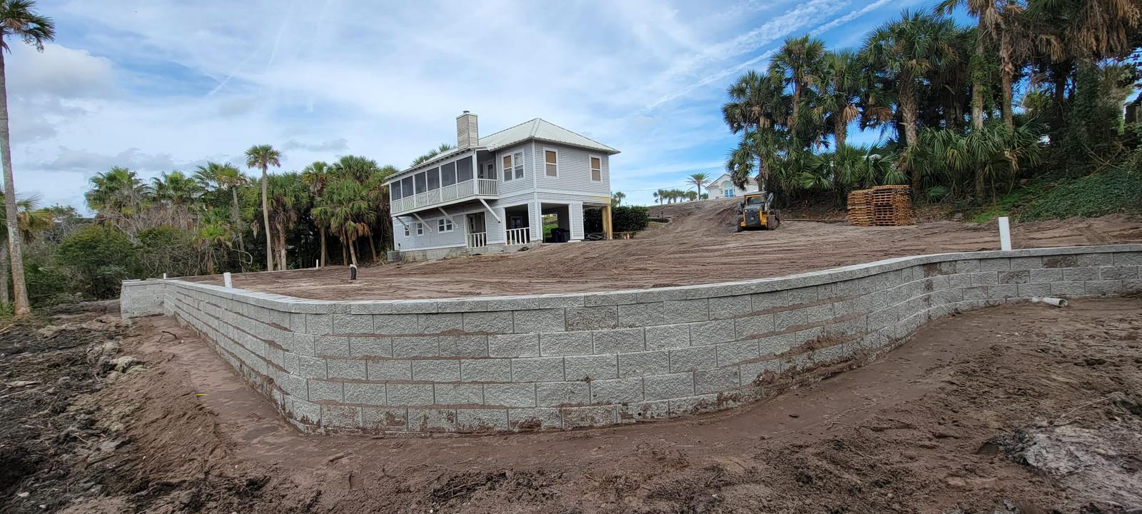 Retaining wall construction Jacksonville